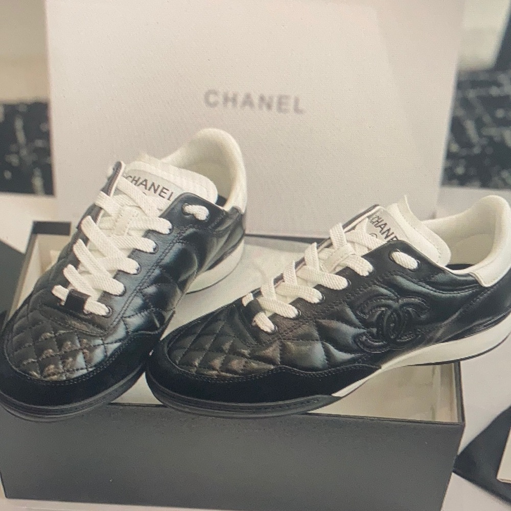 Chanel Black Womens Sneakers